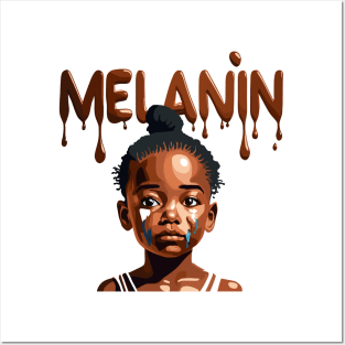 Melanin Drippin' Afrocentric Posters and Art